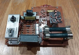 PCB Board w/ 82 Ohm Resistors + 1 MFD, 600VDC Capacitor, Switches, Relay - Picture 1 of 4