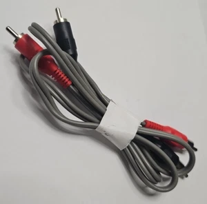 RCA Dual Cable Male to Male 3 feet Color Coded Red Black Gray Cord - Picture 1 of 5