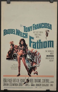 FATHOM 1967 ORIGINAL 14X22 WC FILMPLAKAT TONY FRANCIOSA RAQUEL WELCH - Bild 1 von 1