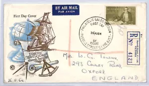 AUSTRALIA Illustrated NAVIGATORS FDC 7s/6d COOK Registered 1964 First Day YC120 - Picture 1 of 10