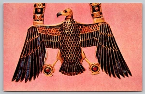Postkarte: Tutanchamun Brustgeier, ägyptische Antiquitäten & Geschenke, 1976 unveröffentlicht - Bild 1 von 2