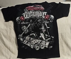 CAMISETA SKULL CAR MONEY GÁNGSTER VILLA ZAPATA INDOMABLE MARRÓN ORGULLO MÉXICO - Imagen 1 de 4