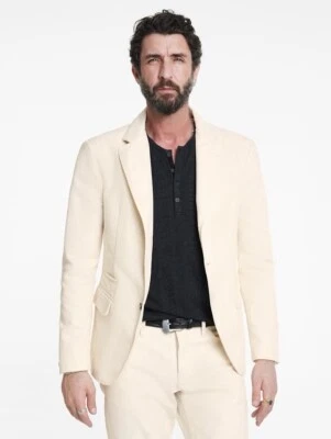 $1298 NWT New John Varvatos Collection Rind Jacket Flocked  Velvet EU 56 USA 46 - Image 1 of 4