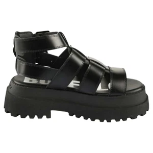 Sandali scarpe aperte Buffalo donna Pluto GLD-vegan nappa-black XE08 1602269-XE - Imagen 1 de 4