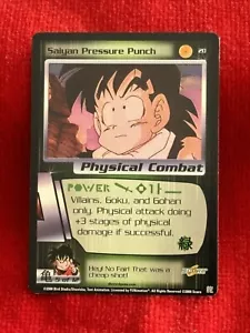 DBZ Dragon Ball Z Saiyan Pressure Punch 20 CCG Limited Saiyan Saga - Picture 1 of 2
