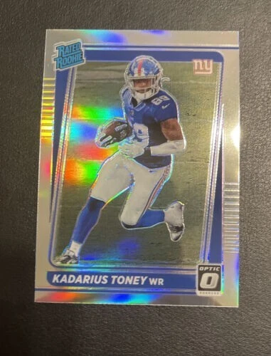 2021 Donrus Optic KADARIUS TONEY Rated Rookie SILVER Prizm #P-264 Giants RC A-17 - Image 1 of 2