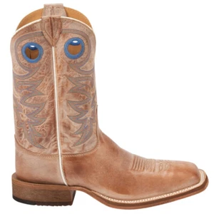 Justin Boots Caddo Square Toe Cowboy Mens Brown Casual Boots BR744 - Picture 1 of 5