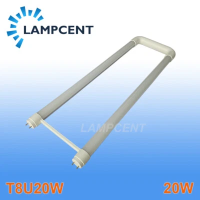 10PCS T8 LED Tube U-Shape 2FT 20W U Bend G13 Dual-end Powered  Ballast Bypass - Image 1 of 4