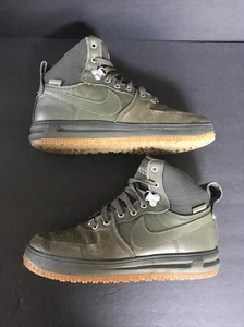 Nike Air Lunar Force 1 Sneakerboot Shoes (GS) Olive Green Size 7Y READ - Picture 1 of 9