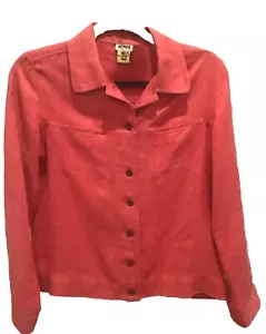 Acorn Pink Cotton/Linen Jacket Medium - Picture 1 of 8