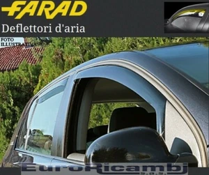 COPPIA DEFLETTORI ARIA FARAD KIA SPORTAGE 2010>2015 ANTIVENTO ANTITURBO - Foto 1 di 3
