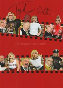 Robert Fripp & Toyah Wilcox HAND SIGNED A4 Photo Card Autograph King Crimson (E) - Picture 1 of 2