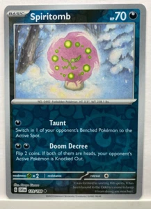 Pokemon TCG Spiritomb Scarlet & Violet Base Set 129/198 Reverse Holo Uncommon P1 - Picture 1 of 1