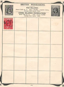 Worldwide FIJI Very Fine Used Stamps Hinged on List # 54 - Picture 1 of 2