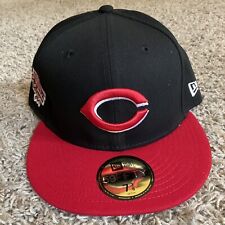 Cincinnati Reds Authentic New Era 59FIFTY Fitted Cap Hat 150 Years Patch 7 3/8