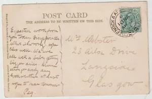 1904 GREENOCK & ARDRISHAIG PKT IONA CODICE B A WEBSTER LANGSIDE GLASGOW - Foto 1 di 3