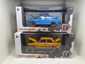 2x M2 Machines Datsun Bluebird CHASES 1/500 1:24 1970 510 S26 + R60 NIB Walmart - Picture 1 of 3