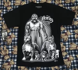 Rare Vintage Homies Signature Kennel Club Pit Bull Dogs Shirt Sz M NWT - Picture 1 of 8