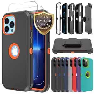 Para iPhone 13 11 12 Pro MAX Mini Resistente Resistente Clip de Cinturón Estuche/Vidrio Templado - Imagen 1 de 62