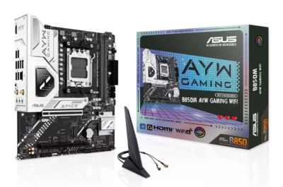 ASUS B850M AYW GAMING WIFI  M-ATX AMD AM5 ARGB Wi-Fi 6 support 8400+ MT/s. - Image 1 of 4