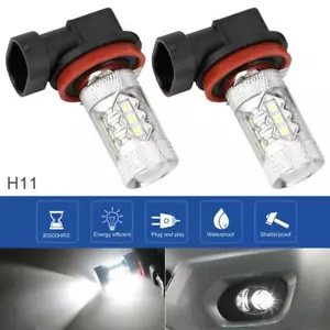 H11 LED Headlight Bulb Conversion Kit 100W High Low Beam Fog Light Lamp 6000K - Picture 1 of 10