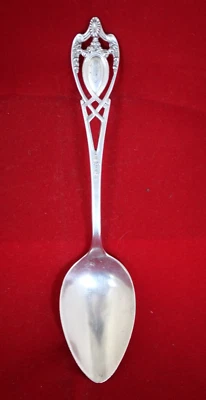 Colher juvenil Lunt Monticello 5 3/8" 15g 1908 mono "V" - Imagem 1 de 4