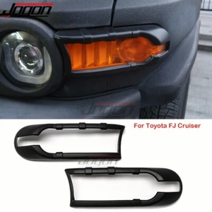 For Toyota FJ Cruiser 2007 2008 2009 2010 2011 12-22 Front Fog Light Lamp Covers - Picture 1 of 10