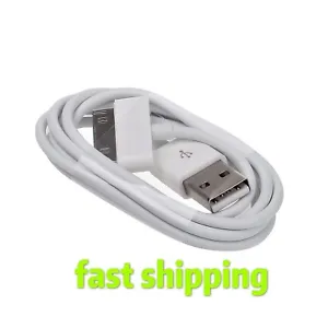 USB Data Sync Cable Cord Charger for iPhone 4 4G 4S 3GS iPod Nano Touch 4G - Picture 1 of 4