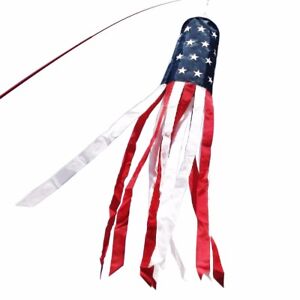 Anley American US Flag Windsock - Stars & Stripes USA Patriotic Decorations