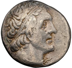 274 aC Ptolomeo II de Egipto, neumático, tetradracma plateado NGC CH F contramarcas 14,3 g - Imagen 1 de 4