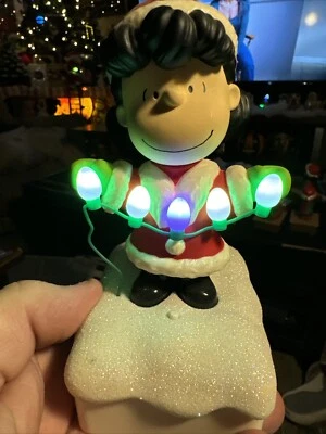 Hallmark Peanuts Gang Christmas Light Show Lucy ONLY wireless band from 2015 - Image 1 of 3