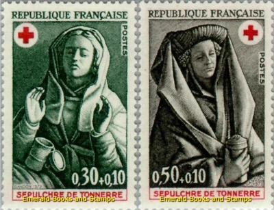 EBS France 1973 - Red Cross - Saint-Sépulcre de Tonnerre - YT 1779-1780 - MNH** - Image 1 of 3