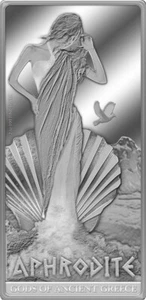 Gods of Ancient Greece Aphrodite 2013 Niue $5 PF 69 UC 2 oz Silver proof Top Pop - Picture 1 of 3