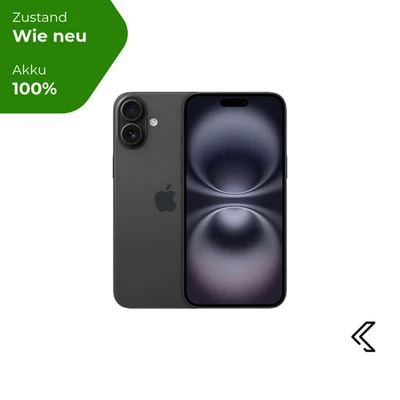 Apple iPhone 16 Plus 256GB Schwarz, Wie neu, 24 Monate Garantie - 100% Batterie - Bild 1 von 4