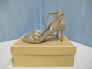Michael Kors Kimberly Sandale High Heels Glitzer Mesh Größe 8 *MIT KARTON - Bild 1 von 8