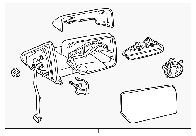 Espejo retrovisor original Ford FL7Z-17683-AB Foto 1 de 4
