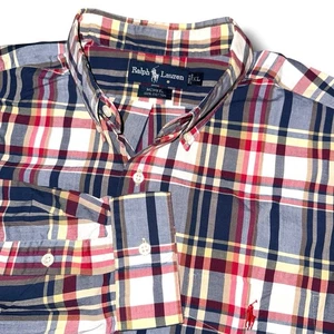 RALPH LAUREN kariertes Button Down Hemd XL McMeel Oxford Langarm - Bild 1 von 3