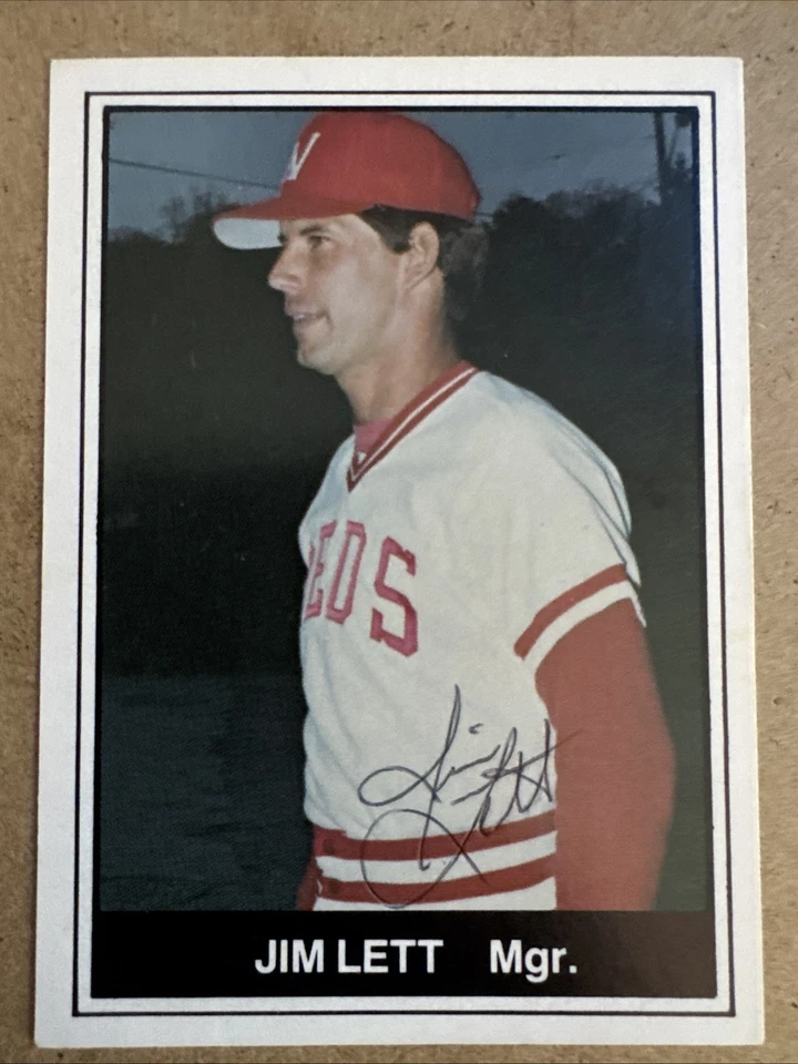 1982 TCMA Waterbury Reds Jim Lett #481 Signed AUTO Autographed Card - Image 1 of 2