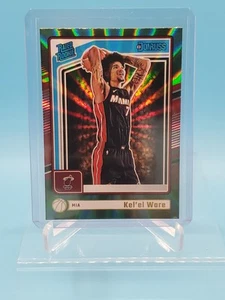 Kel’el Ware 2024 Panini Donruss Holo Green Laser Rookie RC #221 Miami Heat - Picture 1 of 2