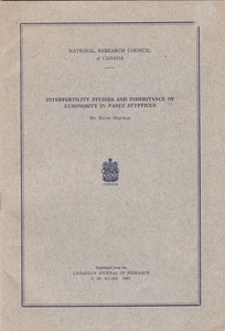 INTERFERTILITÄTSSTUDIEN & VERERBUNG DER LEUCHTKRAFT BEI PANUS STYPTICUS - Bild 1 von 2