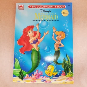 Vintage 1992 Golden Disney’s The Little Mermaid Coloring & Activity  Book - NEW! - Picture 1 of 10