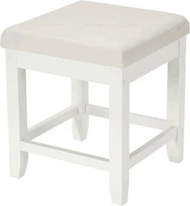 Vanity Stool, Bedroom Vanity Chair with Upholstered Seat, Desk Stool, Soft Cu... - Picture 1 of 7