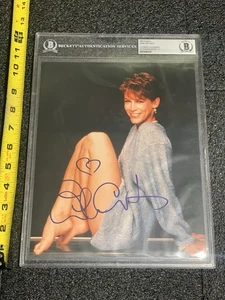 Jamie Lee Curtis signiert 8 x 10 FOTO HALLOWEEN WAHRE LÜGEN FREAKY FRIDAY BAS PSA JSA - Bild 1 von 9
