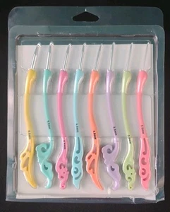 Crochet Hook Set 8 (2.5mm-6.0mm) Best Quality Premium Aluminum Muli Color - Picture 1 of 4