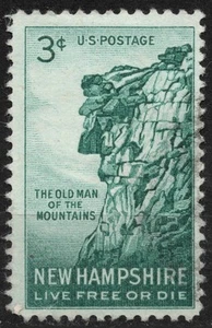 #1068 1955 3c US STAMP 150th Ann. of Discovery of The Old Man of the Mountaiains - Picture 1 of 2