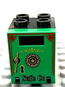 LEGO Western Safe Strong Box "Safe Co" Green Door Lockbox - Picture 1 of 1