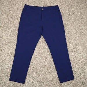 Rhone Pants Mens 36 Indigo Slim Fit Water Repellent Performance Tech Chino Golf - Picture 1 of 17