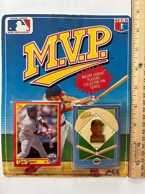  Cartão e broche originais Kirby Puckett pontuação 400, + broche Scott Erickson.  91 vencedores - Imagem 1 de 4