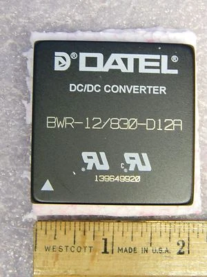 NUEVO convertidor DC/DC aislado Datal/Murata BWR-12/830-D12A 20 W salida 12 VDC, 9-36 PULGADAS Foto 1 de 2