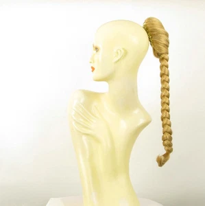 Hairpiece ponytail plait 50 cm long light blonde golden ref 4 lg26 - Picture 1 of 7